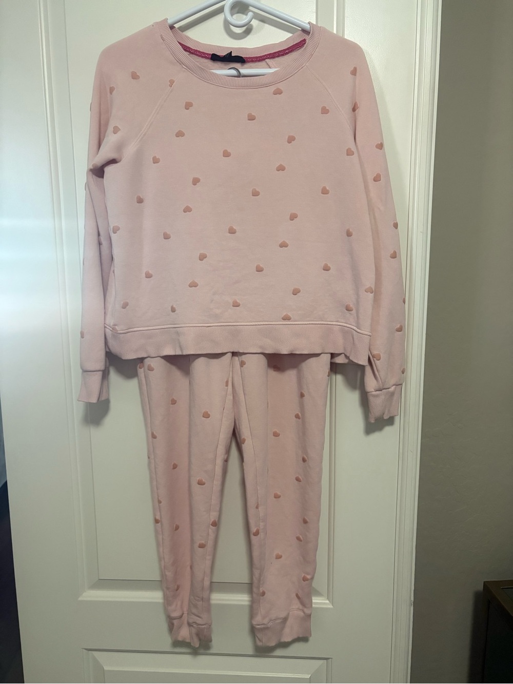 💕💕Jane & Delancey 💤💤💤Women’s Pink Heart Pattern Pajama Set XS